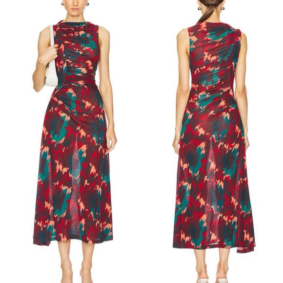 Ulla Johnson Dresses & Skirts - Ulla Johnson Printed Sleeveless Livia Dress w/ Side Ruching (Sz: P or 00/0) $520